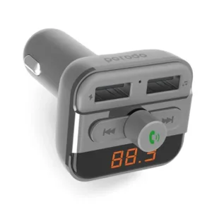 Porodo Wireless Hands-Free Car Kit With Built-In FM Transmitter 3.4AMP (15W)