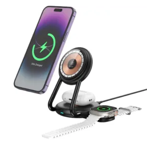 Green Lion 3 in 1 MagCharge Hub 15W - Black
