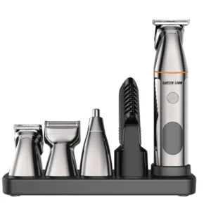 Green Lion 5 in 1 Multi-Function Hair Clipper Set 600mAh - Black