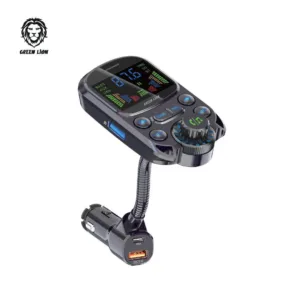 Green Lion Bluetooth Hands-Free FM Car Charger 2 - Black