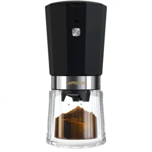 LePresso Cordless Electric Conical Burr Grinder 18W 800mAh - Black