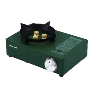Green Lion 3 Mini Burner Cassette Stove ( Windproof Style ) -Green