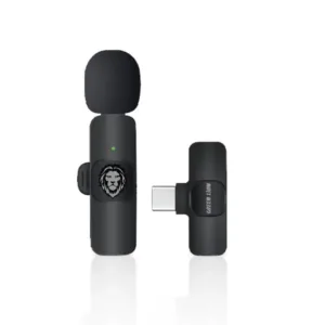 Green Lion Solo Wireless  Microphone 3 Plugs 60mAh - Black