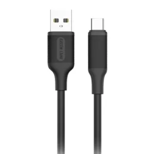 Green Lion USB-A to USB-C PVC Cable 1M 2.4A - Black