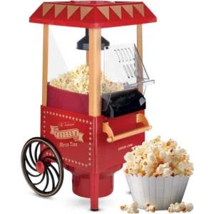 Green Lion Vintage Pop Corn Maker 1200W 270ML - Red