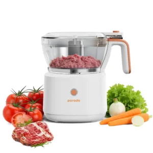 Porodo LifeStyle Portable Electric Meat Chopper 88W 1L - White