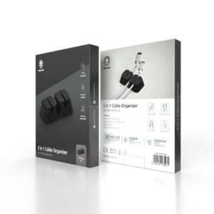 Green Lion - 2 in 1 Cable Organizer - Black