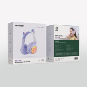 Green Lion GL-400 Kids Wireless Head Phone - Purple
