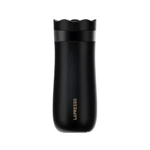 LePresso Insulated Mug with French Press - Black