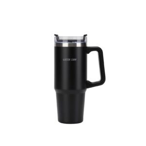 Green Lion Vacuum Travel Mug - Black