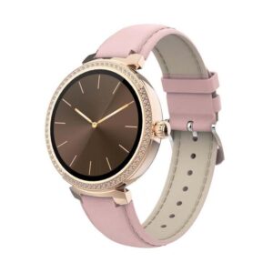 Porodo Belle Lady Smart Watch Rose Gold dial + Pink Strap