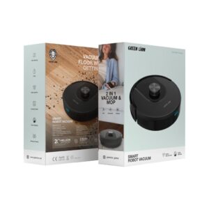 Green Lion SMART Robot Vacuum Cleaner - Black