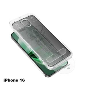 Green Lion Picasso 3D Privacy Glass With Alignment Tray  iPhone 16 6.1 - Black