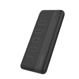 Porodo Blue 10000 mAh Powerbank Micro Type-C and 2XUSB A - Black