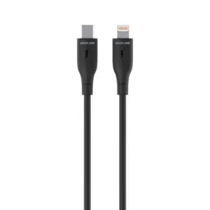 Green Lion USB-C TO Lightning PVC Cable 1M - Black