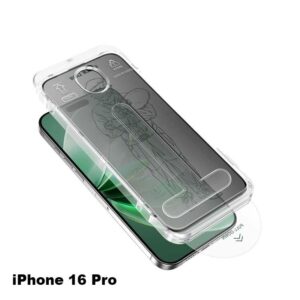 Green Lion Picasso 3D Privacy Glass With Alignment Tray  iPhone 16Pro - Black