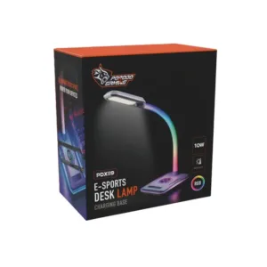 Porodo Multifunctional Esports Desk Lamp with Wireless Charger - White