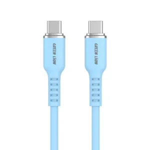 Green Lion USB-C TO USB-C Silicone Cable  - Blue