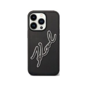 Karl Lagerfeld PU Hard Case with Karl Head For iPhone 16 Pro Max - Black