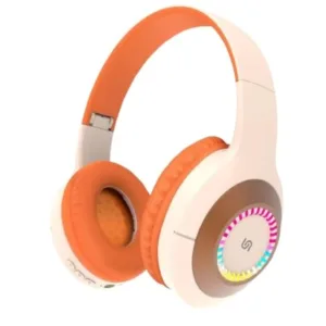 Porodo Soundtec Kids Bluetooth Headphone 200mAh - Beige/Orange