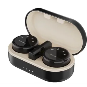 Porodo Wireless Microphone Dual Mic with Charging Case- Black