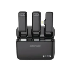 Green Lion Duo Cast Wireless Mic Lightening - Black