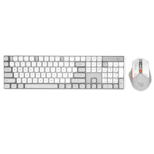 Porodo Gaming 2.4G and BT Keboard with Mouse DPI 1600 - White/A