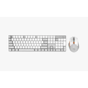 Porodo Gaming 2.4G and BT Keboard with Mouse DPI 1600 - White/A