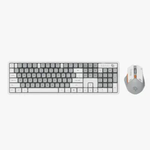 Porodo Gaming 2.4G and BT Keboard with Mouse DPI 1600 - White/B