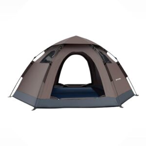 Porodo Lifestyle 4 Person Easy Pop Up Automatic Camping Tent 2000MM -  Light Brown