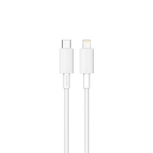 Porodo Type-C to Lightning PVC Cable  1.2m - White