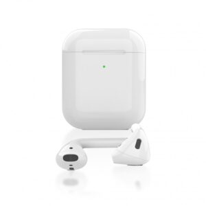 Green True Wireless Earbuds - White