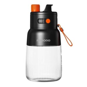 Porodo Lifestyle 70W Juicer, LED Display, 3000mAh, 1000ml, Type-C - Black/Orange