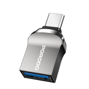 Porodo  USB A to Type-C Adapter 0.12M Cable  - Black