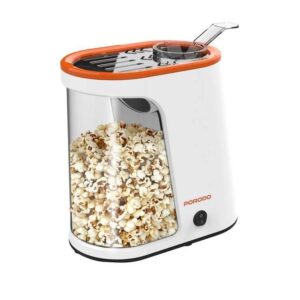Porodo Lifetsyle 1200W Detachable Tank Popcorn Maker - White and Orange
