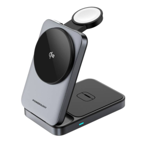 Powerology 3-in-1 Foldable Magnetic Wireless Charging Bracket - Black