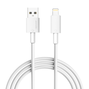 Porodo USB A to Lightning PVC Cable  3m - White
