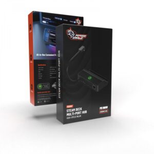 Porodo Gaming Stream Deck Hub with WLAN PD 100W - Black