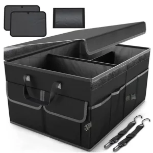 Green Lion Car Trunk Organizer 57L - Black