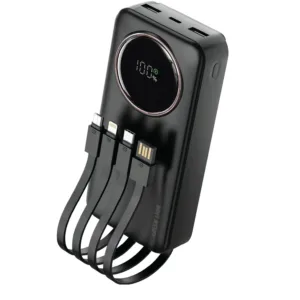 Green Lion Power Pulse 20000 mAh Power Bank PD 22.5W- Black