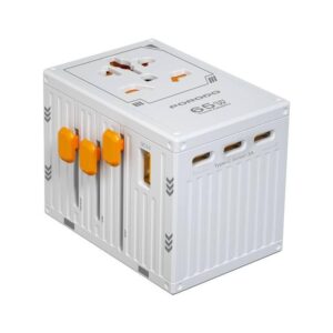 Porodo PD65W Universal Travel Adapter Charger - White