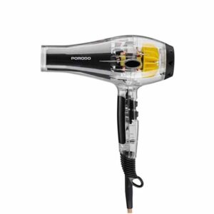 Porodo 2000W Transparent Hair Dryer - Black