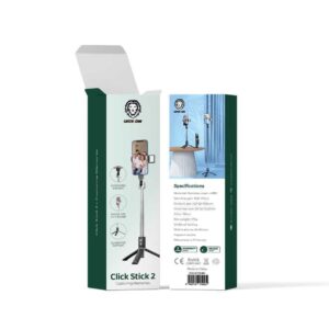 Green Lion Click Stick 2 Selfie Stick - Black