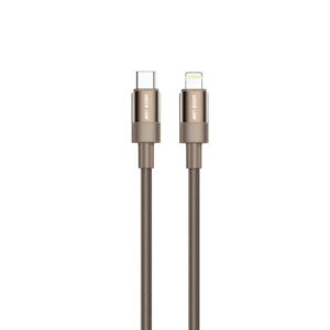 Green Lion Desert Spark Cable USB-C to Lightning 1M 27W- Desert Titanium
