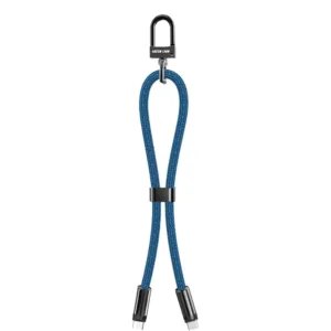 Green Lion Keychain lanyard USB-C to USB-C 60W - Blue