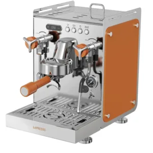 LePresso Dual Boiler Coffee Machine with Grinder 15-bar ULKA Pump 1.6L - Silver