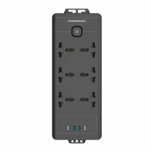 Powerology PD20W QC 3.0 2A + 2 Type C Socket 2M - Black