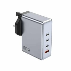 Green Lion GaNPremium UK Plug PD 100W - Gray