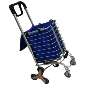 Green Lion Foldable Shopping Trolley - Silver