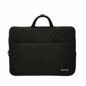 Green Lion Orbit Sleeve Laptop Bag  - Black